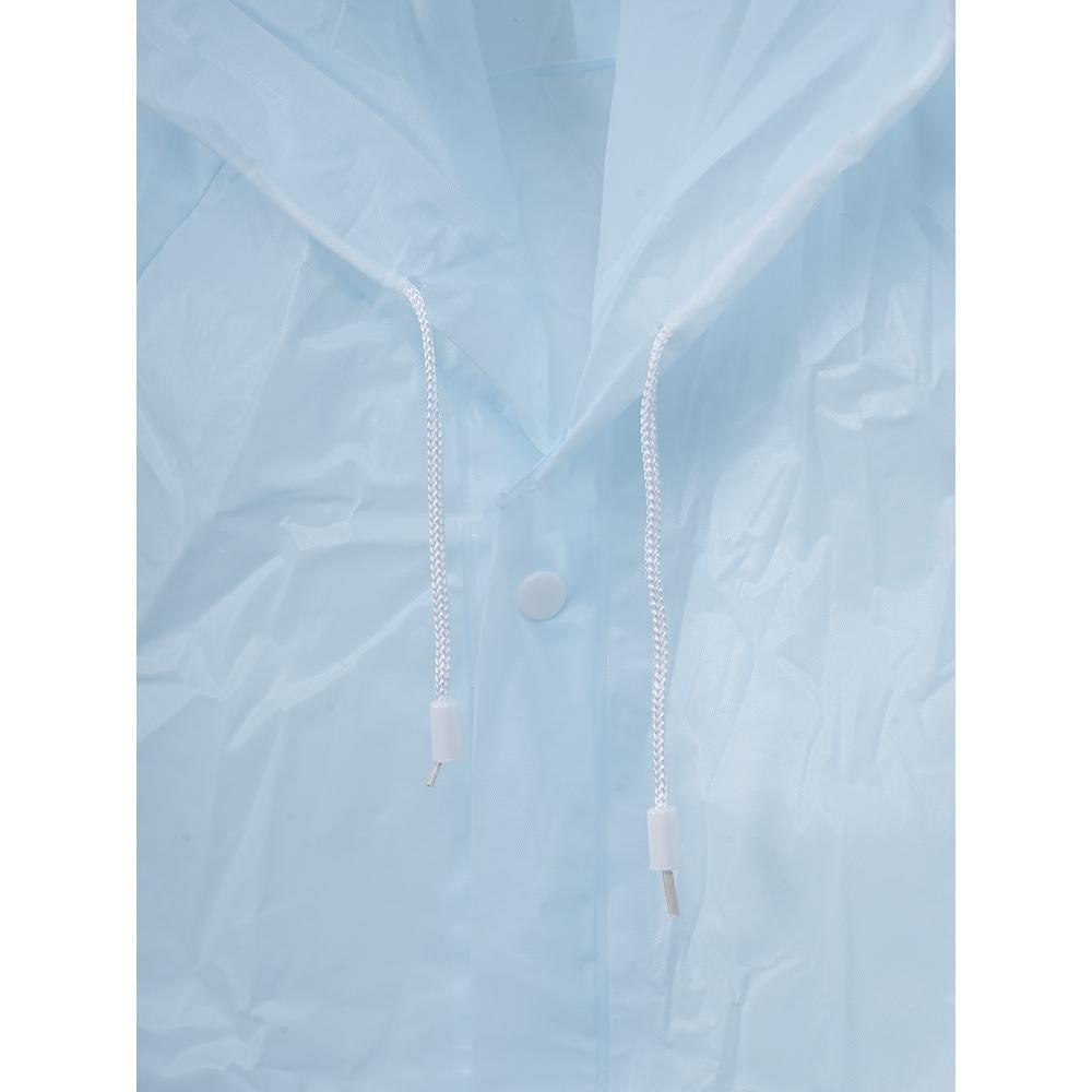 Daiso Long Size Adult Rain Poncho Blue