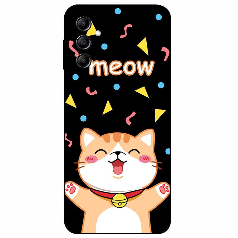 For Samsung A14 4G A 14 M14 5G Case Painted TPU Soft Silicone Black Funda for Samsung Galaxy A14 A145F Bumper GalaxyA14 M 14 Bag