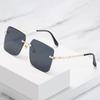 Ocean Piece Sunglasses Trendy Glasses Trimmed Sunglasses Women'S Frameless Metal Sunglasses S087