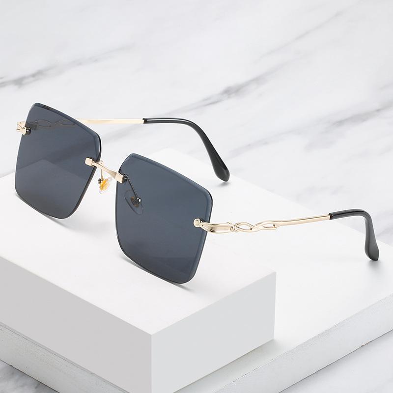 Ocean Piece Sunglasses Trendy Glasses Trimmed Sunglasses Women'S Frameless Metal Sunglasses S087