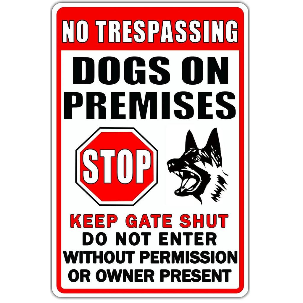 Retro No Trespassing Metal Poster Iron Decoration Perfect for Home Cafe Garage Club Bar Pubs