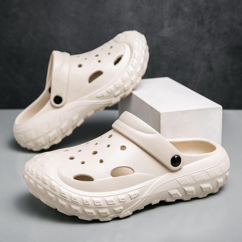 

Fashion PARZIVAL Men s Women Sandals 2024 Summer Chef Shoes Outdoor Wading Sandals Soft Beach Antiskid Sports Men s Slippers Platform 41 хакі
