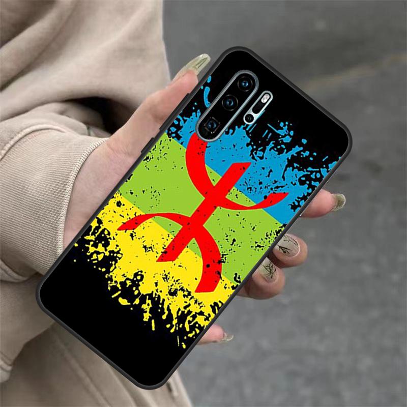 

Amazigh Berber Flag Case For Huawei Nova 9 SE 10 5T 11i 8i 7i 3i Y61 Y91 Y60 Y70 Y90 P20 P40 Lite P30 Pro Cover Huawei P30