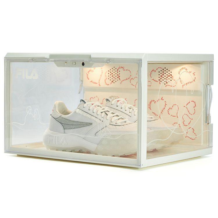 Fila Icona Gara Low-Top Sports Casual Shoes Women sneaker White Silver F12W223107FWA(S-BOX)