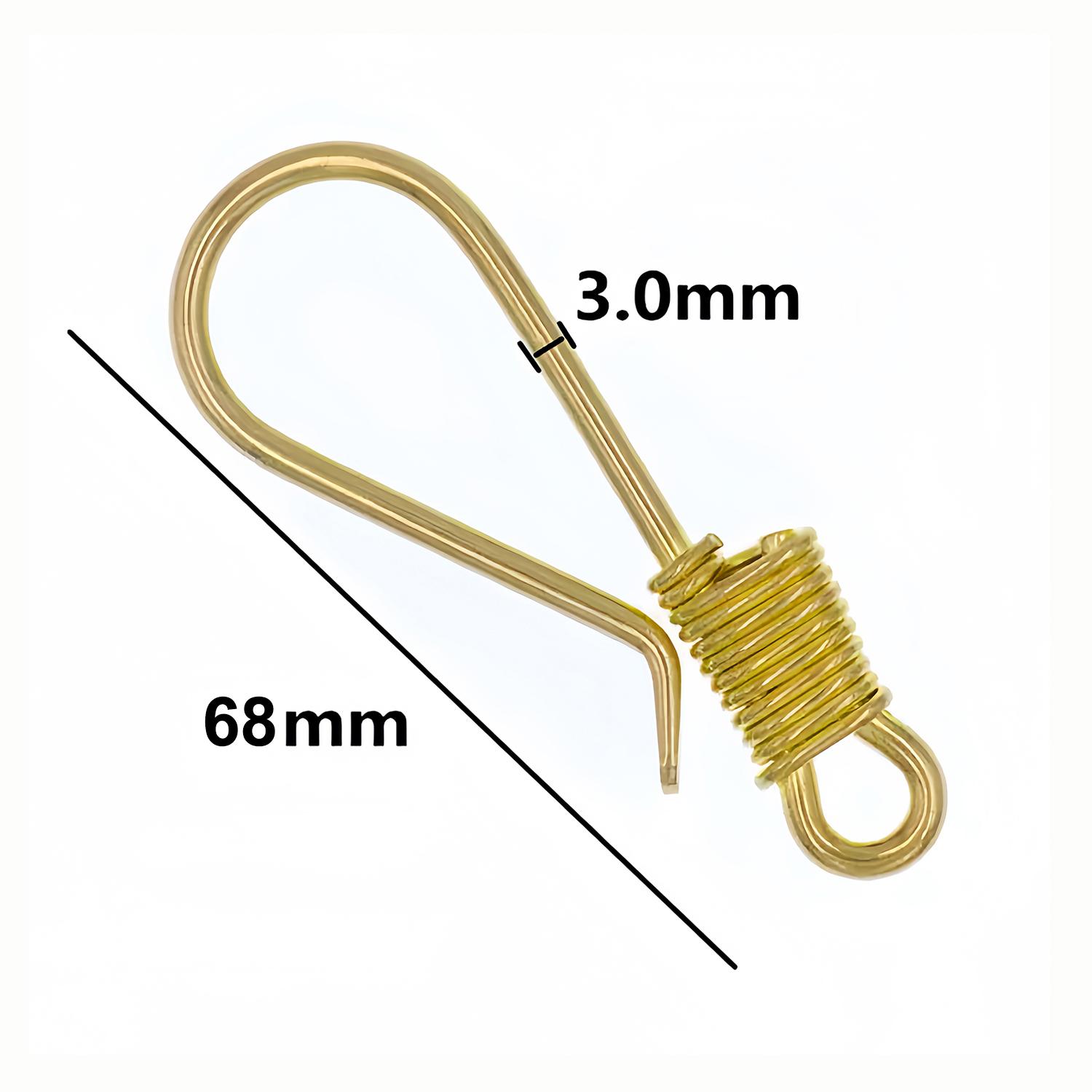 

Retro Brass Keychain Wire Winding Belt U Hook Fish Hook Fob Clip Clasp for Key Chain DIY Jewelry Making Findings Accessories