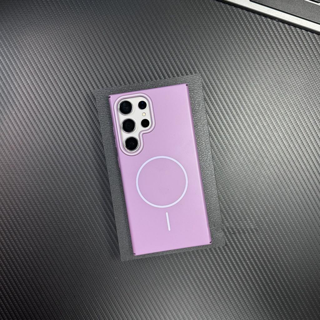 Geeignet für Samsung Galaxy S25ultra Feiner Magnetischer Saugring Handyhülle Matte Hautgefühl Schlicht Sturzsicher S24 Ultradünn