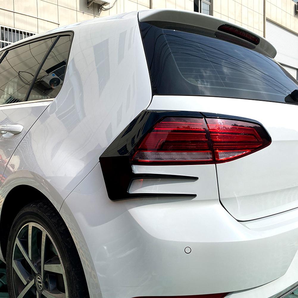 1 Pair Car Rear Splitter Canard Rear Tail Lamp Spoiler Brake Lamp Trim for VW Golf 7 7.5 MK7 MK7.5 GTI R GTD R400 2012-2020