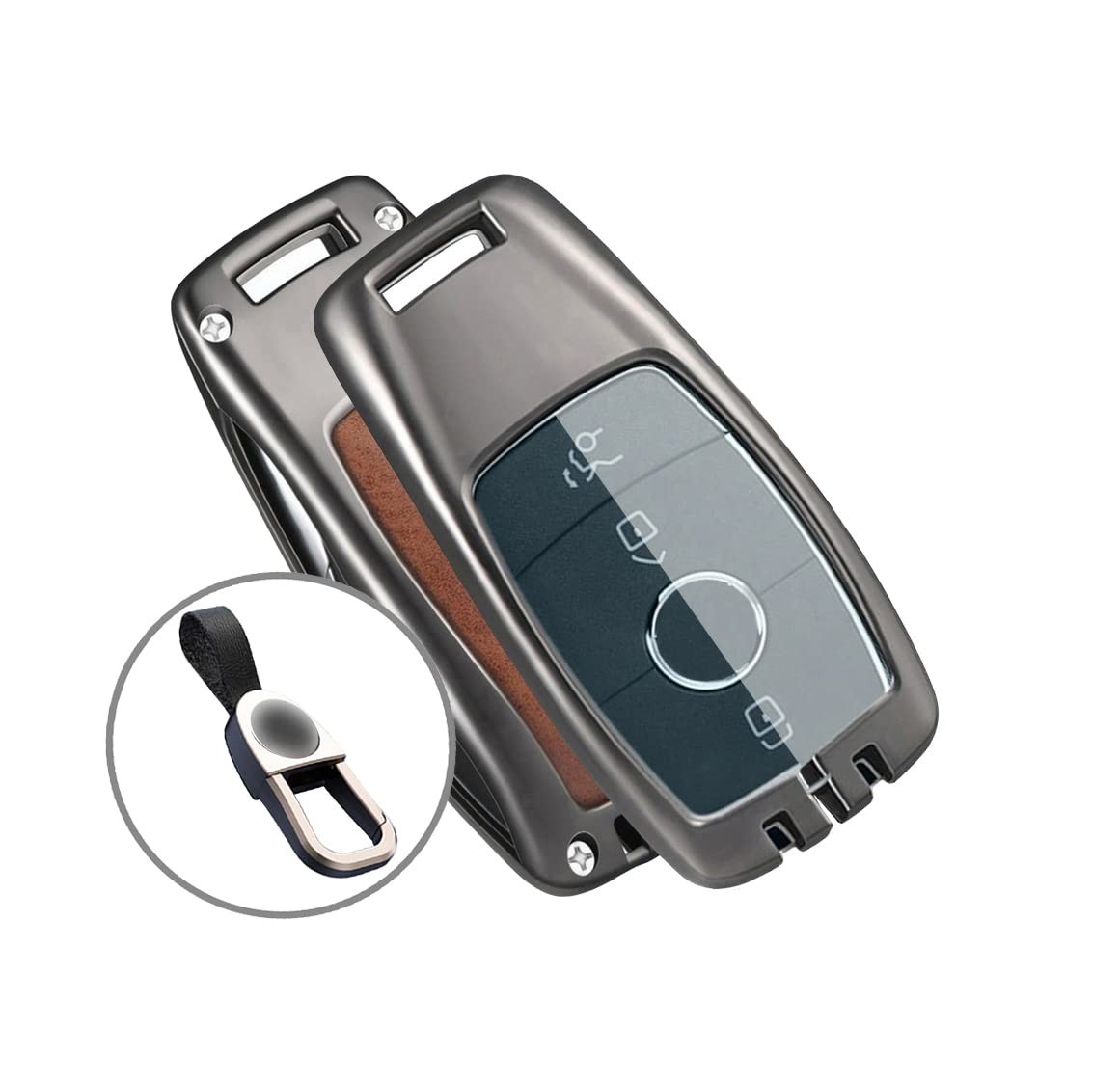 

[BH] Mercedes Benz Replacement Benz Key Case for Mercedes Benz Key Cover Benz Key сірий колір