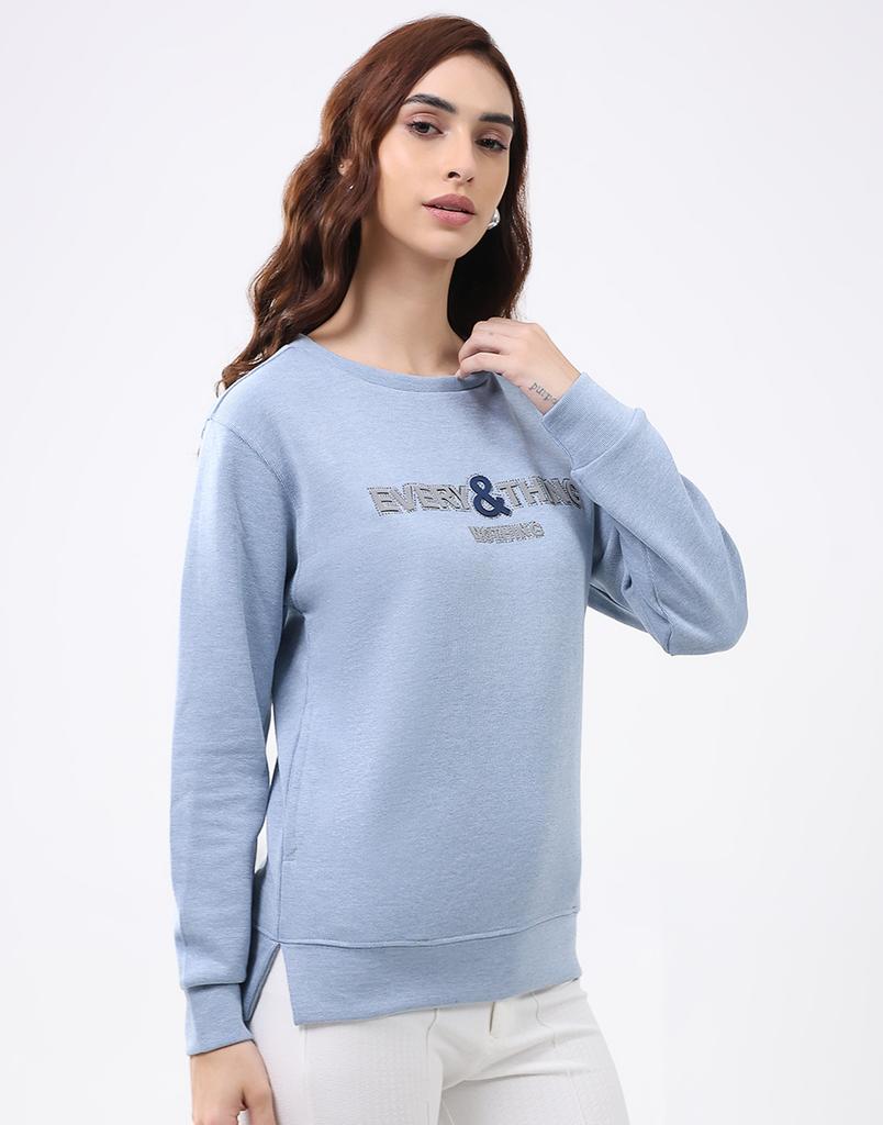 MONTE CARLO Women Round Neck Full Sleeves Top
