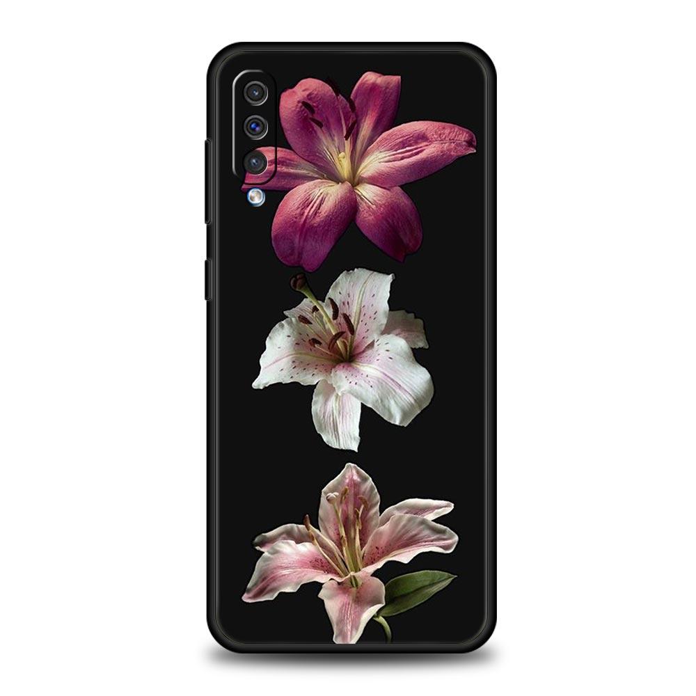 

Реалистичный чехол с принтом цветка лилии для Samsung A26 A36 A56 A54 A52 A50 A70 A40 A12 A14 A16 A22 A24 A42 A34 A32 5G A06 5G Samsung A20E