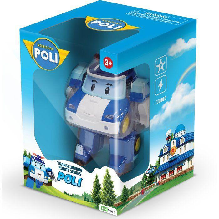 Figur Roboter-Helikopter 10 cm - Silverlit – Robocar Poli – Verwandlungsfahrzeug Poli 2-in-1