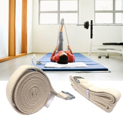 Cotton Yoga Strap Belt D-Ring Buckle Gym Home Exercise Fitness Resistance Band