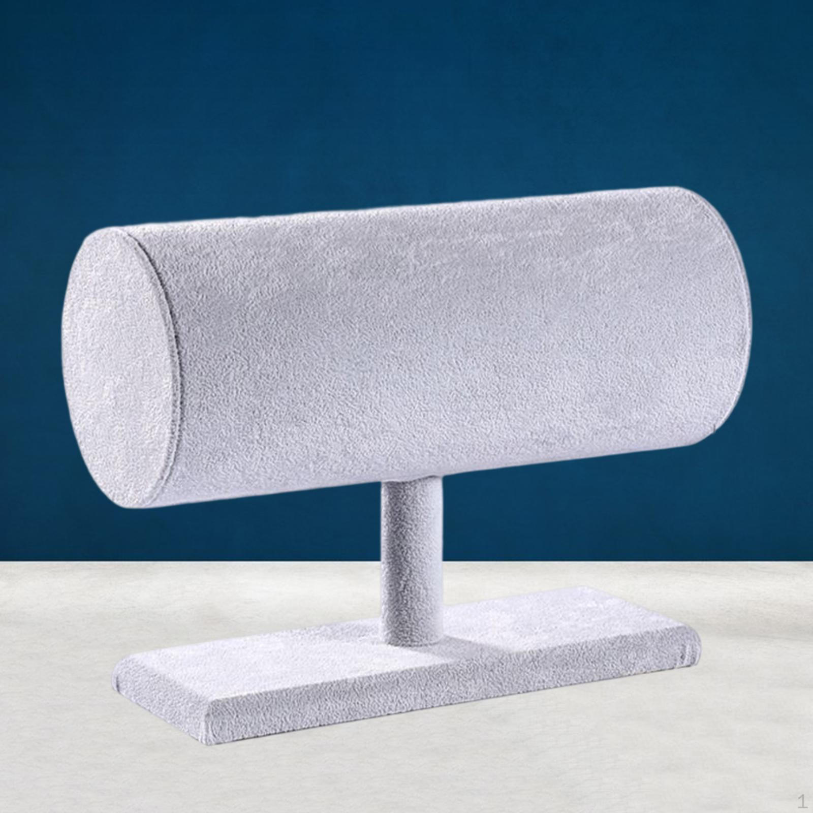 

Держатель повязки на голову, мягкий флокированный реквизит для фотографий, прочный органайзер для обруча для волос из ПВХ, подставка для повязки для волос серый