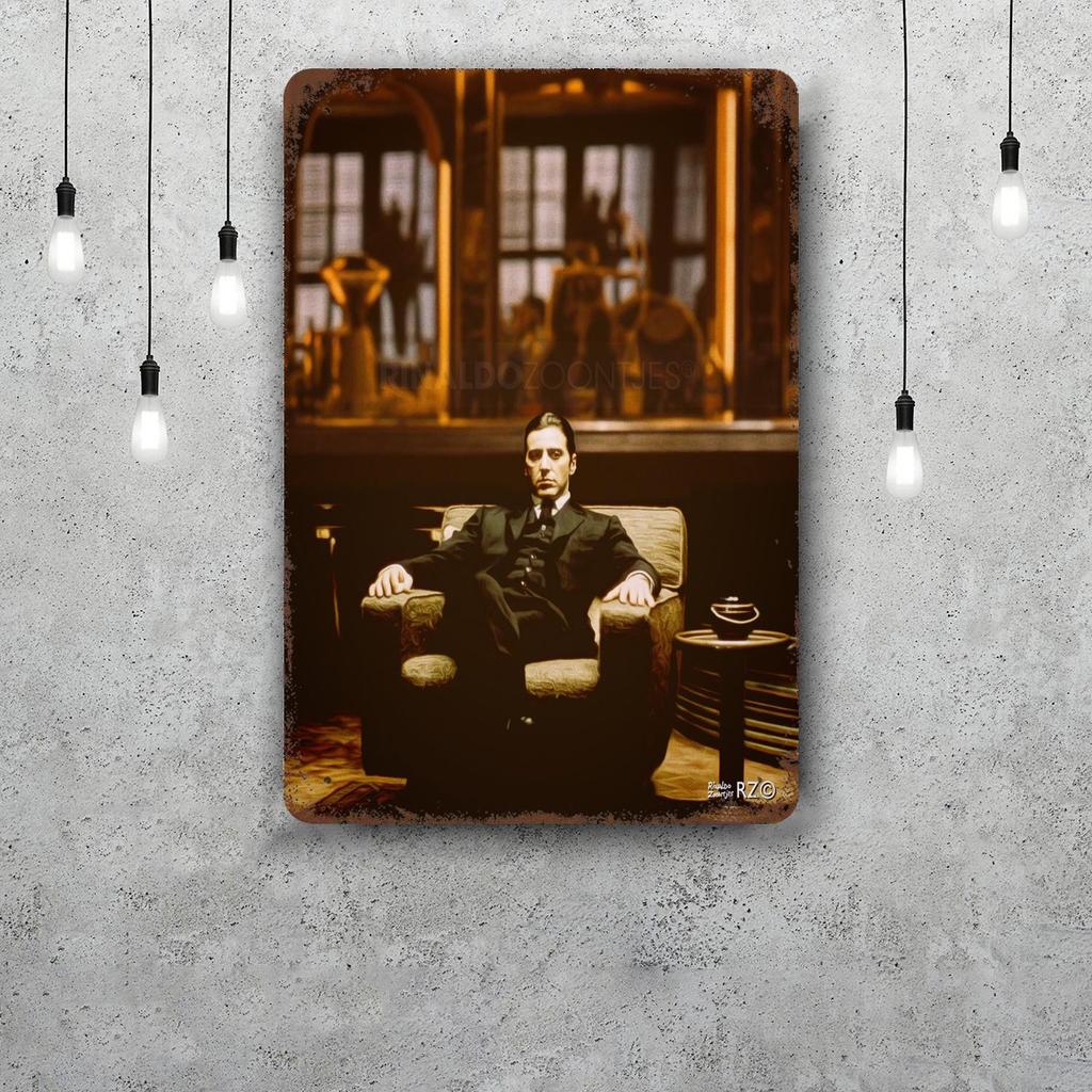 Corleone al pacino Kovové cedule nástěnná dekorace Vintage plechové cedule Kapitán kovový plakát Dekorace pro Bar Pub Klub Nástěnná dekorace