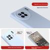 Vivo X90 Phone Case, Vivo X90s Premium Liquid Silicone Soft, Full Lens Protection, Shockproof, Anti-Fingerprint,n, Outer Case, Carbon Gray Color