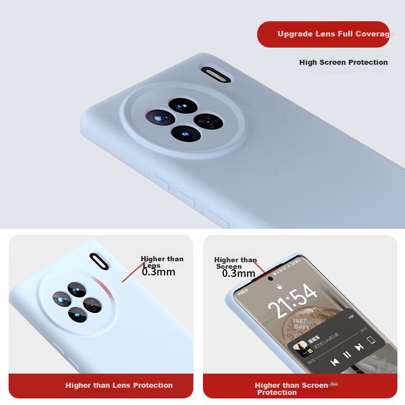 Vivo X90 Phone Case, Vivo X90s Premium Liquid Silicone Soft, Full Lens Protection, Shockproof, Anti-Fingerprint,n, Outer Case, Carbon Gray Color