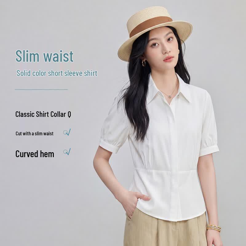 FivePlus Women s Short-Sleeve Collared Shirt L