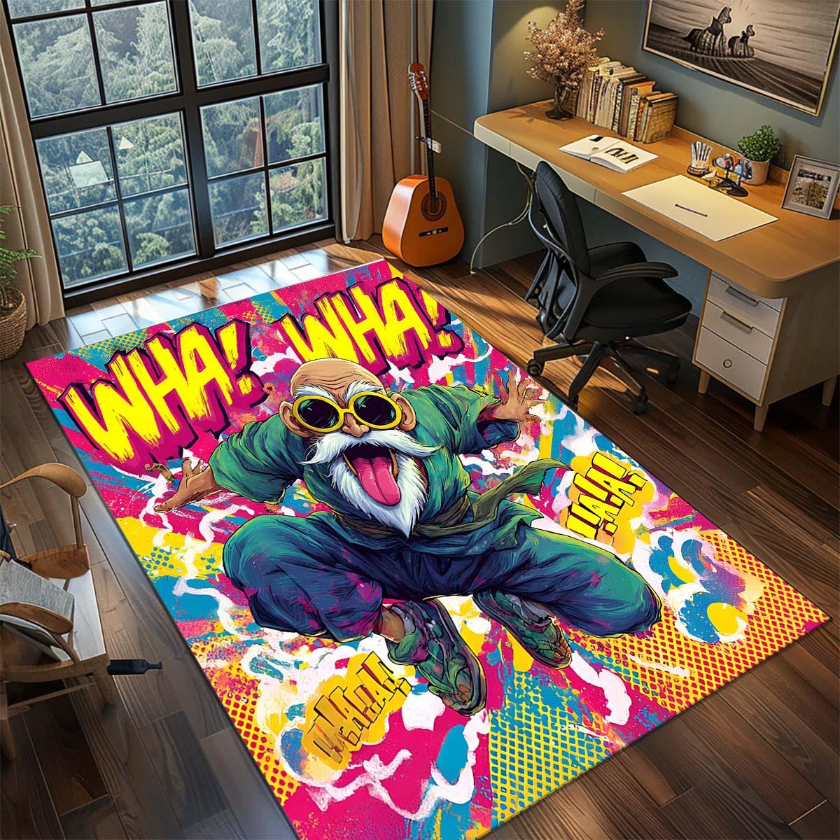 

Dragon Ball Goku Anime Rug Carpet Large Area Rug Non Slip Washable Floor Mat Gamer Room Bedroom Home Decor -QJY 60x90cm