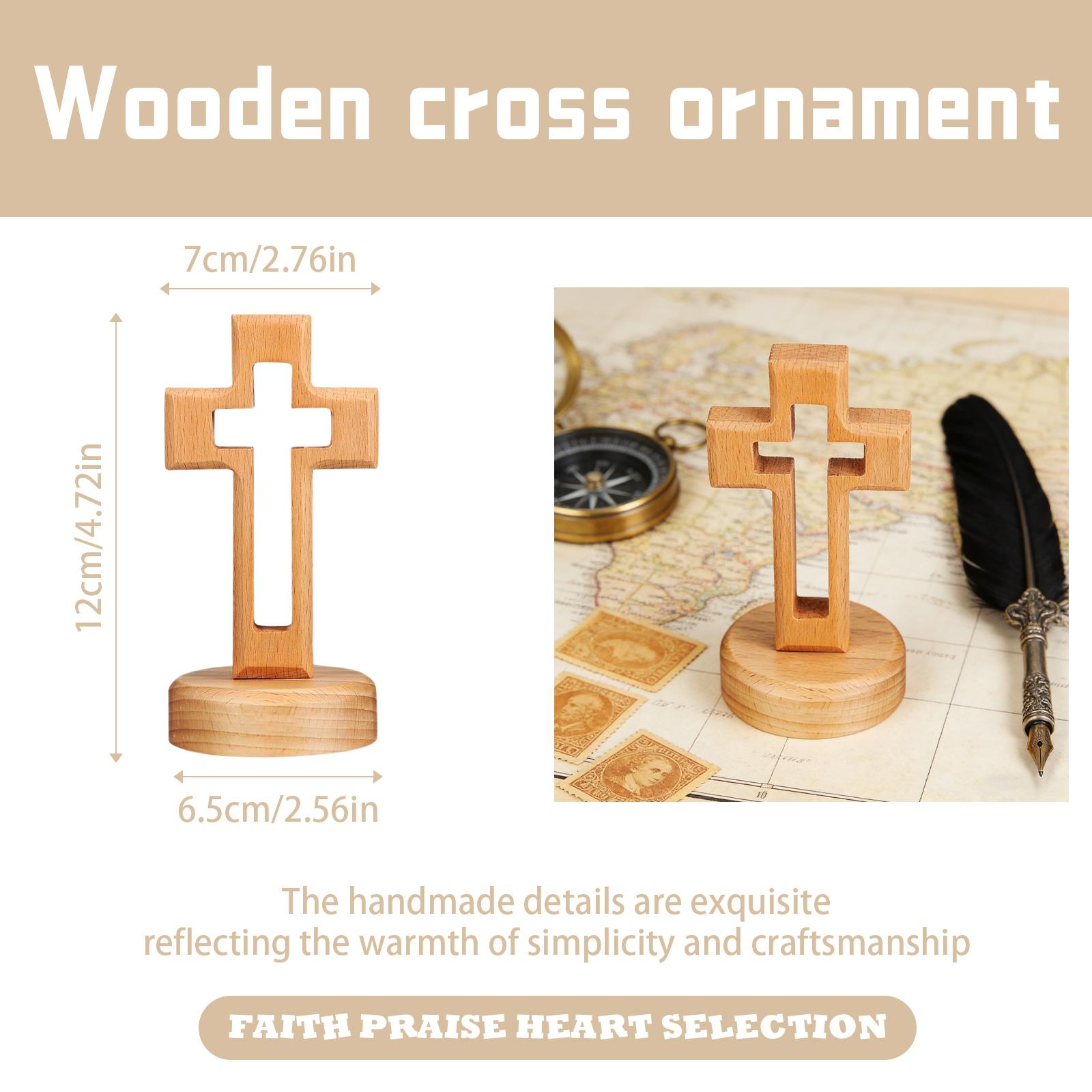 

Wooden Easter Cross Decoration One Size
