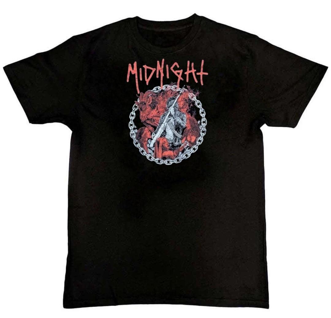 Vtg Midnight Band Tour Concert Graphic Print T-Shirt S