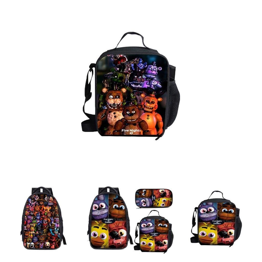 Five Nights At Freddy's Children's Backpack Set Durable Polyester Fabric Spacious 20-35l Capacity