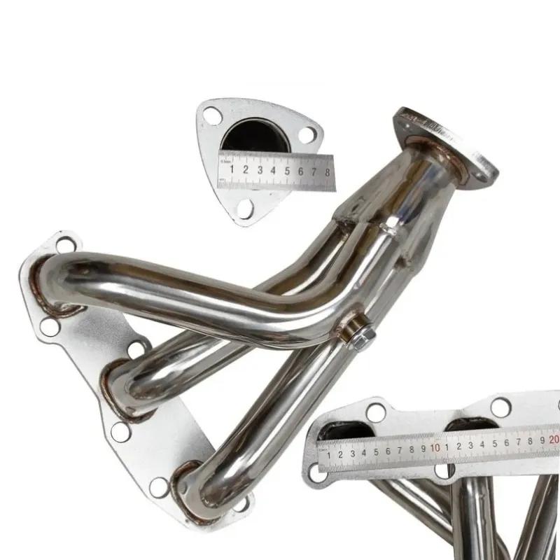 MT001029 52083496 Stainless Steel Exhaust Header For Nissan Altima VQ35DE V6 3.5L 2002-2006 Manual Models Sliver