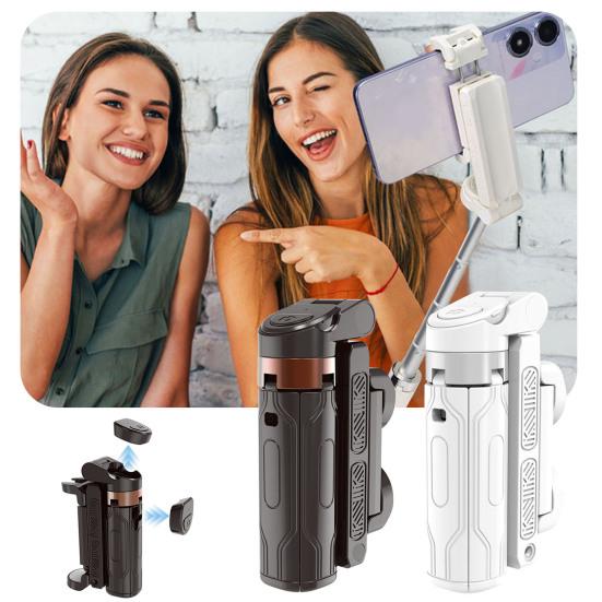 Yousheng Selfie Stick Quadrat with Remote Control 360 Degree Rotation Bluetooth-compatible 5.0 Height Adjustable Selfies Vlogs Stick