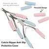 6Pcs Manicure Nipper Non-slip Handle Grip Cover, Soft Sponge Pen Holder Wrap, Sweat-proof Hand Protector for Nail Art Tools