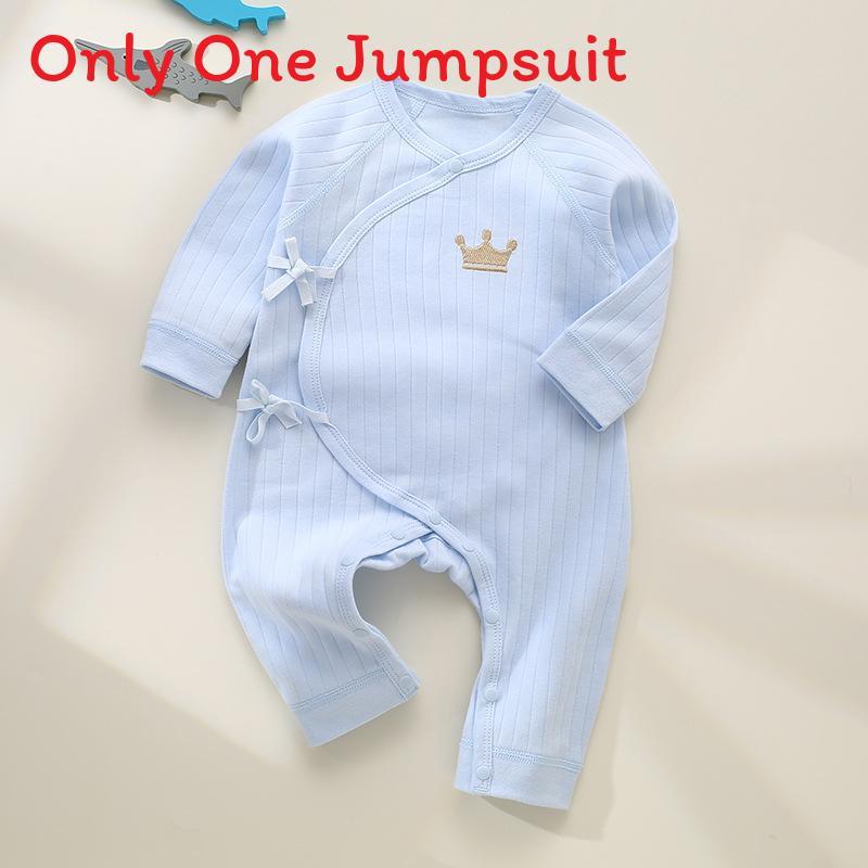 Baumwoll-Baby-Strampler Ohne Gleichheitszeichen Mit Krawattenverschluss Für Neugeborene Und Säuglinge