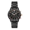 Emporio Armani Men's 43mm Black Ceramic Band & Case Quartz Analog Watch AR70002, Analog Watch, Chronograph.
