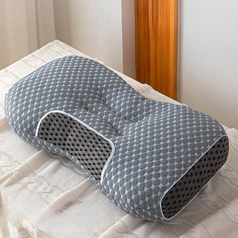 Non-Collapsing High-Weight Knit Neck Pillow for Cervical Support - Ideal for Adults, Students, Home & Dormitory