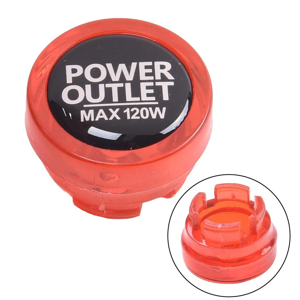 Car Socket Plug Cover Power Outlet Button Cap Auto Cigarettes Lighters Plug Dustproof Lid Covers ABS 2.6*2*1.8cm Vehicle Parts