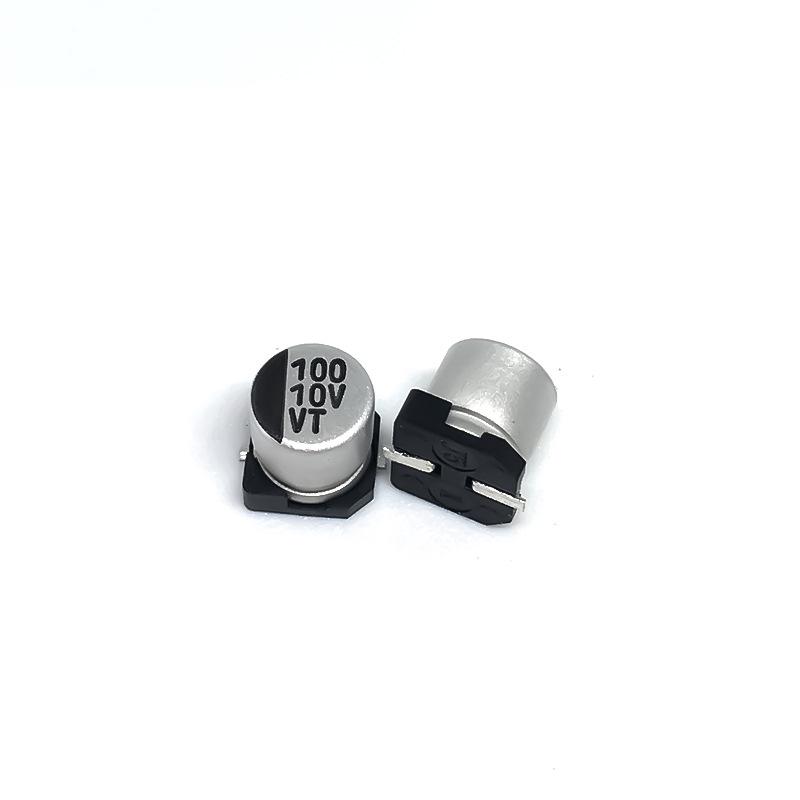 10V 100µF SMD Aluminum Electrolytic Capacitor, 5x5.4mm Compact Size, High Capacity, Full Series
