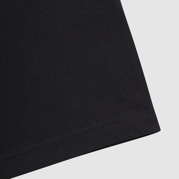 UMBRO Flock Graphic Short Sleeve T-Shirt Black (Uq323Crs82)