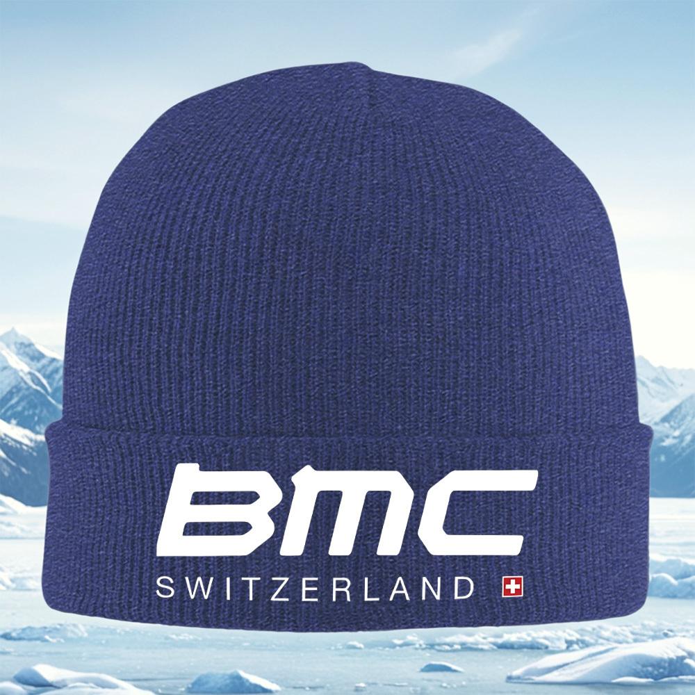 White BMC Bold Letters and Text Unisex Women Unisex Knitted Hat Beanie Pullover Cap Winter Thermal Warm Christmas Outdoor Cycling H