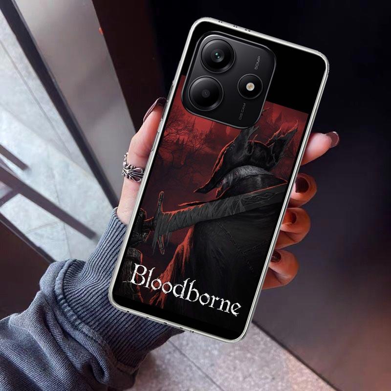 Bloodborne Game Phone Case For Xiaomi Redmi Note 15 14 14S 13 12S 12 Pro Plus 11S 11 10S 10 4G Cover 11E 11T 5G Print Fundas Red