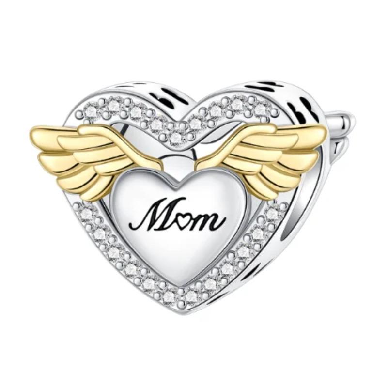 New Copper Angel Wing Charms Heart Bird Pig Pendants Fit Original Bracelets Necklaces Womens Fine Diy Jewelry Gifts