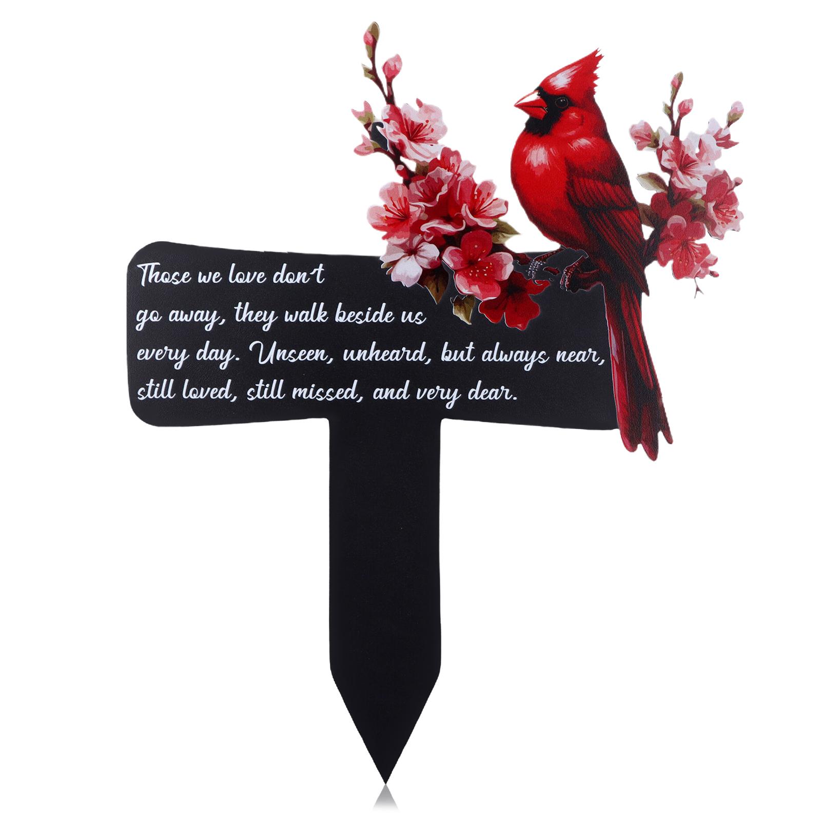 11.8 X 7.87 Inch Cardinals Memorial Gift Cardinals Decoration Cardinals Grave Markers For Cemetery Memorial Stakes Metal Sympath армия зеленый