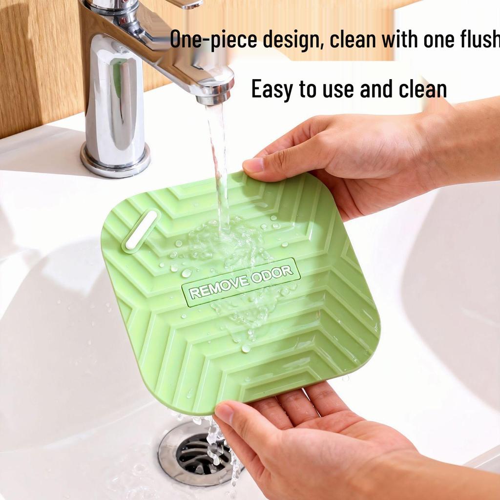 Silicone Square Floor Drain Cover: Anti-clog, Insect-Resistant & Odor-Proof Bathroom Mat