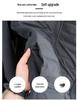 Men's Lightweight Stand Collar Down Jacket with White Duck Down, Autumn/Winter Casual Cold Protection Patchwork Design.