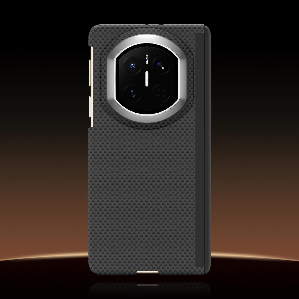 Applicable to Huawei MateX1 mobile phone case matex1 Kevlar pattern double central axis matex1 collector's edition carbon fiber