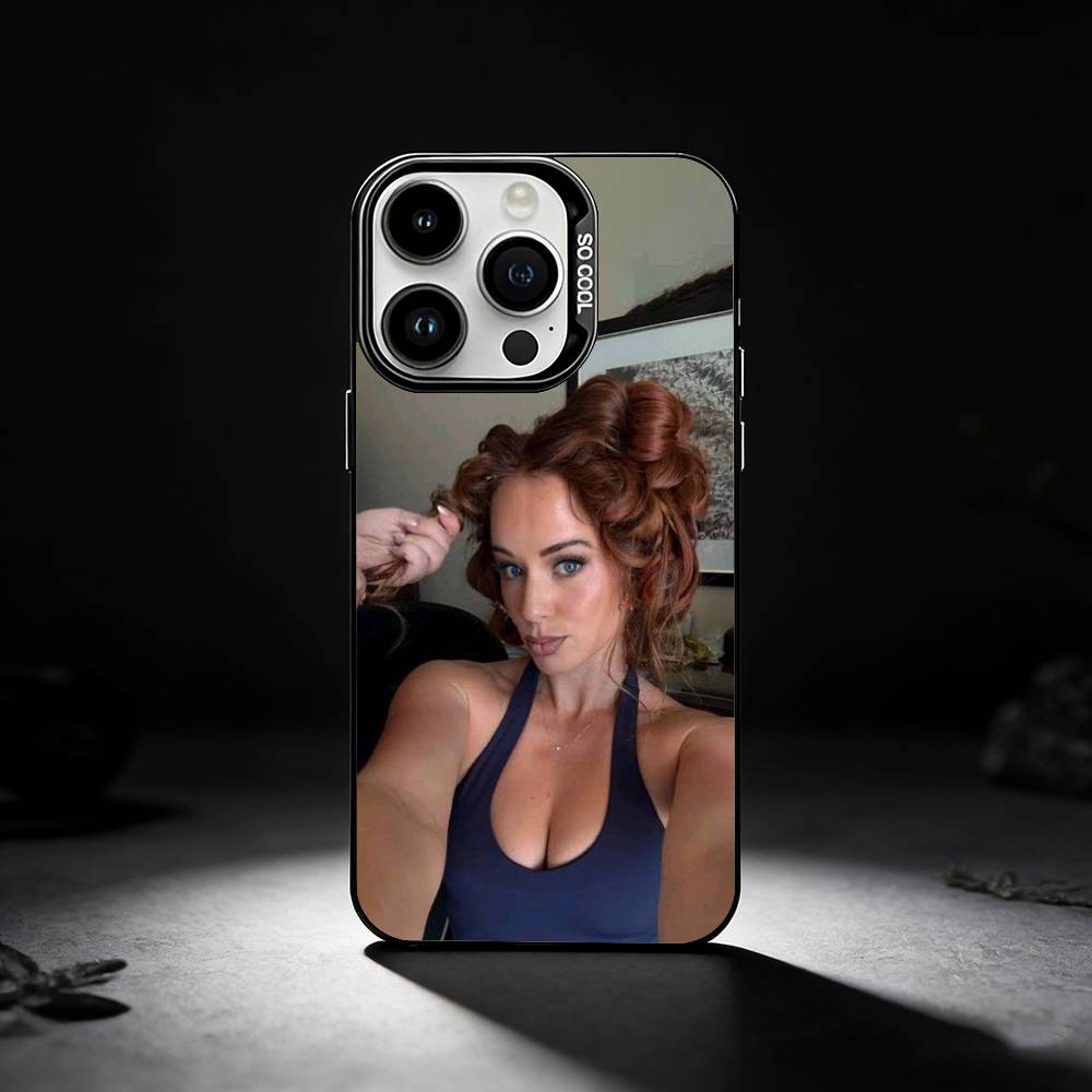 Whitney Leavitt Phone Case For iPhone 17,16,15,14,13,12,11 Plus,Pro Max,XS,Colored silver phone case