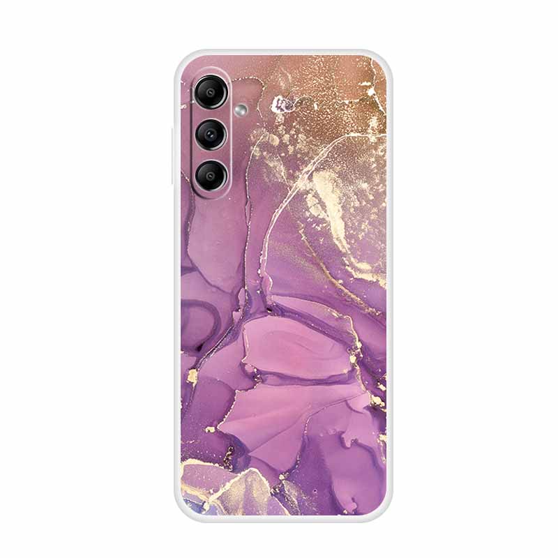 For Samsung Galaxy A14 A34 A54 5G Marble Soft Case Silicone TPU Phone Back Cover Coque for Samsung A 54 34 14 4G Cartoon Fundas