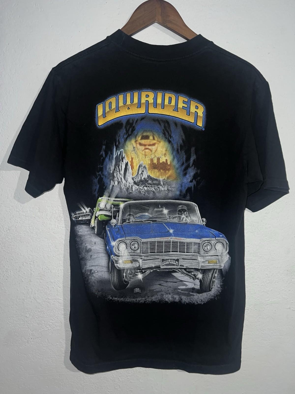 Vintage Y2K Latin Chicano Low Rider Art Size M Mexican Classic Car Lowrider Tee Unisex T-Shirt L