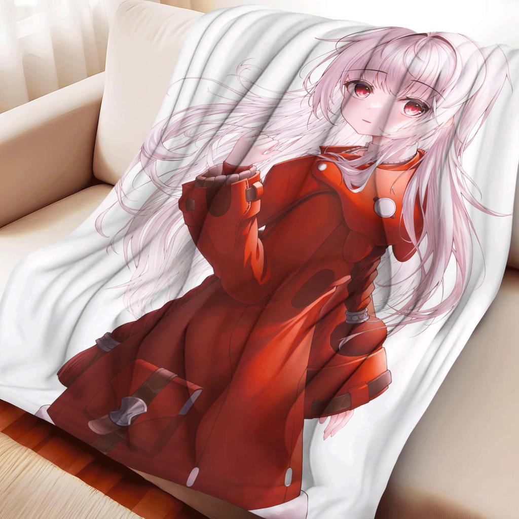 Cartoon Kirara Hutao Layla Flanelldecke Wärme Weich Anime Huohuo Elysia Glühwürmchen Nickerchen Decke Multifunktionale Dekor Decken