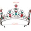 1pc Fashion Christmas Vintage Royal Hair Crown Sparkling Rhinestones Ornate Festive Design Perfect Holiday Elegance Occasions
