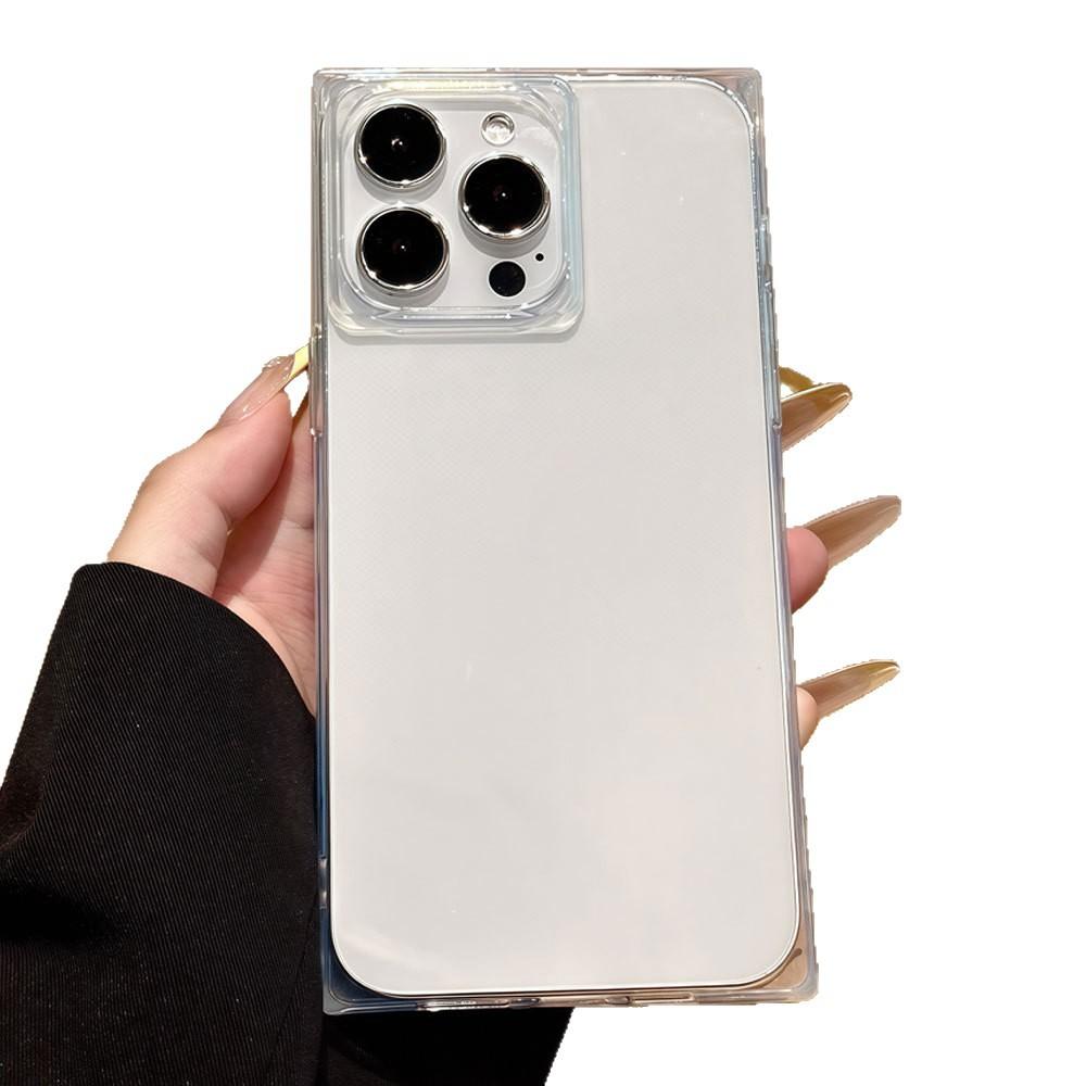 New Model Suitable for Apple 16promax Creative Square Mobile Phone Case Anti Fall IPhone 15 Transparent 13 Protection Case