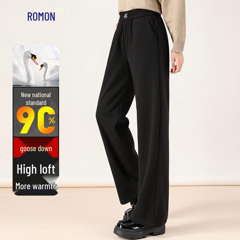 Luomeng Women's 90% Goose Down Warm Trousers