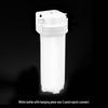 10-inch Transparent Explosion-Proof Water Purifier Filter Housing with PP Cotton Filter, Available in 2/3/4 Inch Ports.