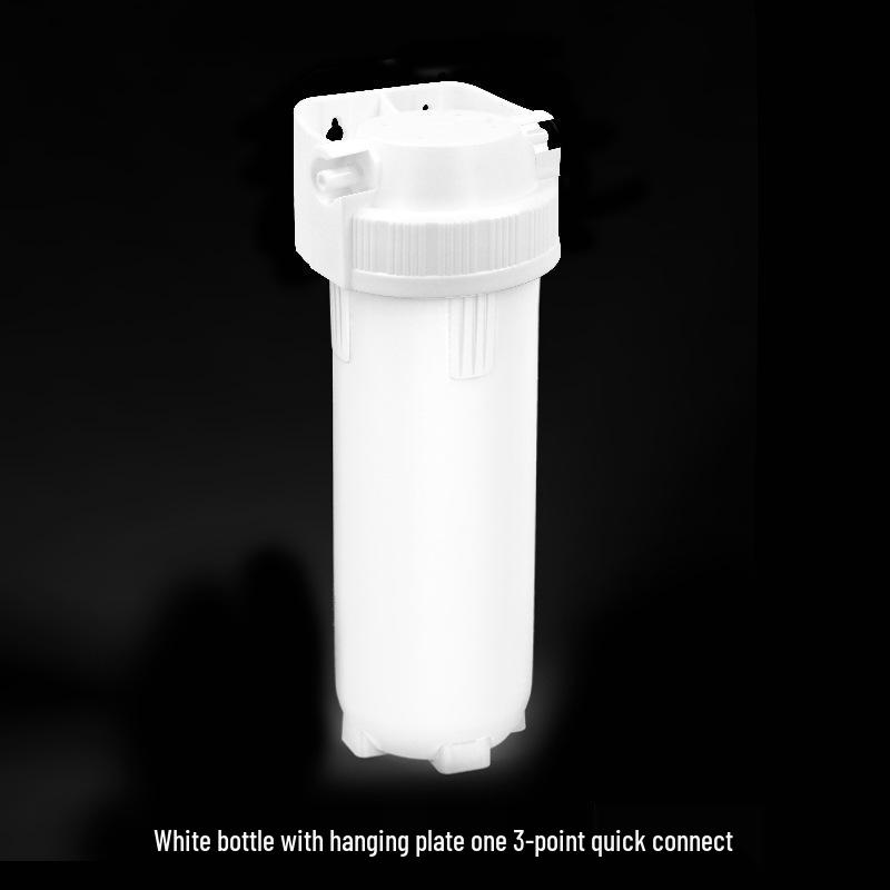 10-inch Transparent Explosion-Proof Water Purifier Filter Housing with PP Cotton Filter, Available in 2/3/4 Inch Ports.